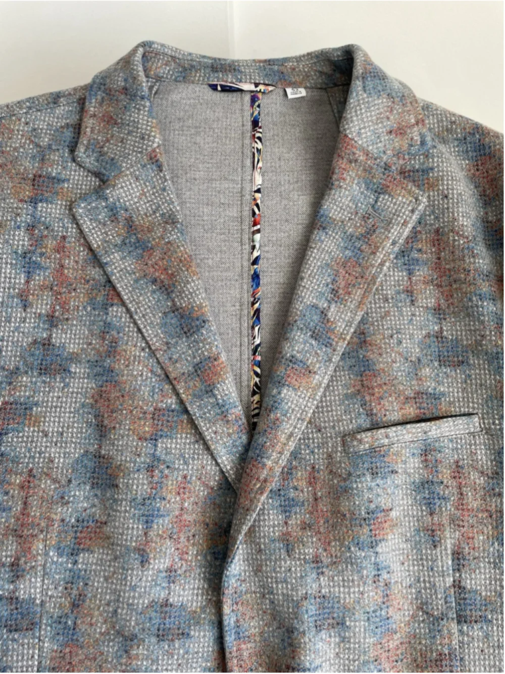 Robert Graham Sport Coat Blazer Men's 46R Tailored Unstructured AOP